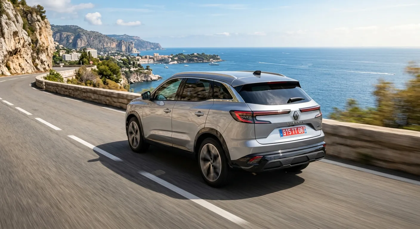 Renault Austral driving on the French Riviera